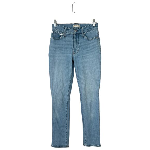 MADEWELL The Midrise Perfect Vintage Jean Alderton Light Wash Size 25 Stretch - Picture 2 of 10
